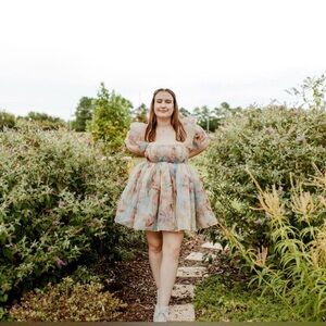 Selkie Mucha Mini Puff Dress